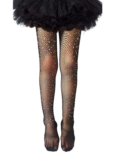 Little Girls Sparkle Fishnet Tights Rhinestone Tights Toddler Tights Glitter Leggings Kids Stockings Pantyhose