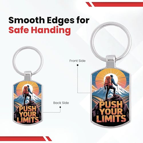 Image of Premium Printed Metal Keychain for Men & Women | High-Definition Artwork Print | Durable Key Ring for Car, Bike, Home & Office Keys | Stylish Decorative Key Holder Gift