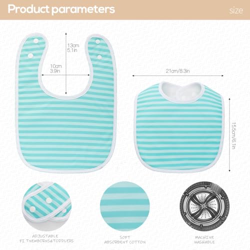 Pack of 7,Baby Bibs,Unisex,Soft and Absorbent,Adjustable,Easy to Use2