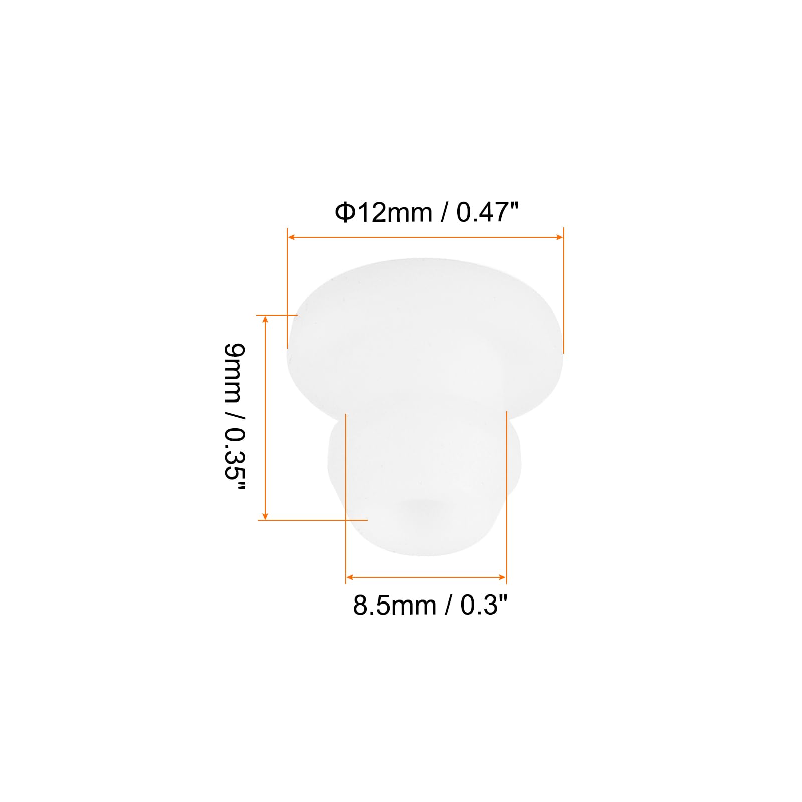 Rebower Snap in Locking Hole Plugs Rubber Panel Seal Cover Drilled Silicone Caps - Image 2