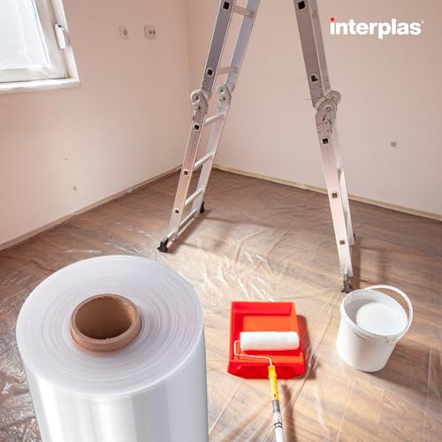 image for (6' x 100') 6 Mil Thick Heavy Duty Clear Plastic Sheeting on Roll - Co