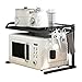 JKXWX Porte-Four à Micro-Ondes Extensible Extension Horizontale Extension Horizontale Micro-Ondes Tablette de Rechange avec 4 Crochets Stand de comptoir Support Micro-Ondes