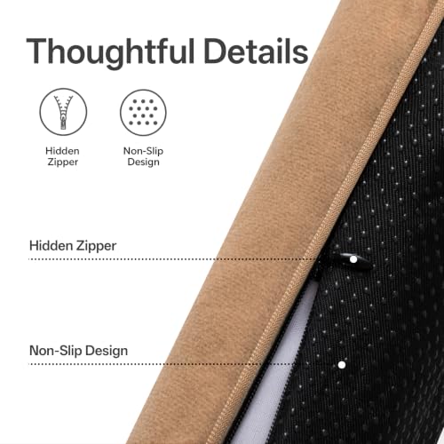 Image of Sunolga Door Draft Stopper, Removable Washable Cover, 38 inch, Terracotta | Weighted Gap Filler, Blocks Hot and Cold Air, All-Season Seal, Easy Install, Noise & Wind Blocker, Home Essentials