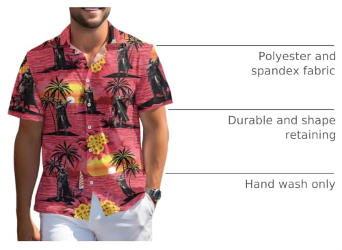 Image of 99TIMORO Funny Movie Mens Hawaiian Shirts Button Down Short Sleeve