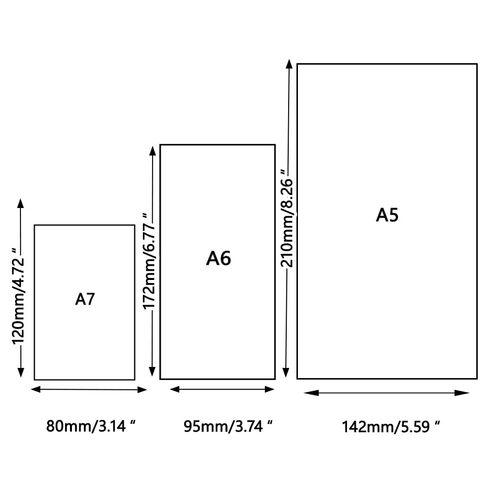 AKOAK Recharge De Papier Vierge A6 à 6 Trous - Lot De 160 Feuilles Kraft - Pour Carnets Rechargeables, Bullet Journal, Voyage - 10