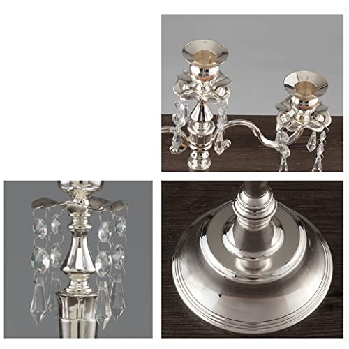Portacandele più Vecchio Candelabro 3 Braccia/5 Braccia Portacandele in Lega Stile Europeo Romantico Candeliere per Matrimonio Decorazione Portacandele per Arredamento Casa Candela