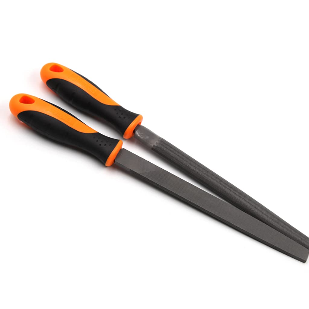Juego de limas de metal de dientes medios, trabajos de metal, carpintería, lima de escofina de acero, plana para limas triangulares, redondas, cuadradas, semicirculares de metal