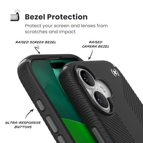 Image of Speck PRESIDIO2 Grip for iPhone 17 Case, Slim Protective Case, Black /Slate Grey /White