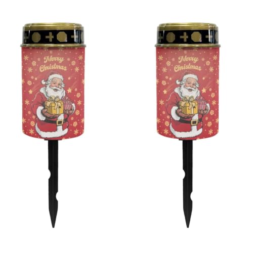 Image of Christmas Cemetery Solar Lights Flameless Candle2 Pack