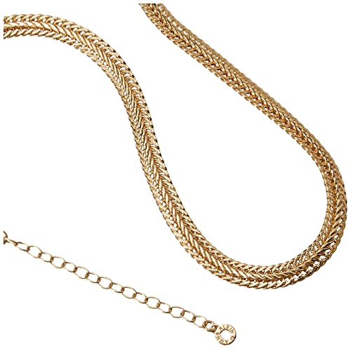 Anne Klein Classics Gold-Tone Flat Chain Necklace2