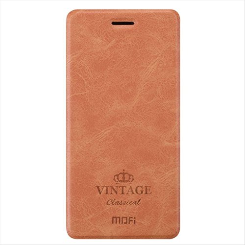 KaiTelin Xiaomi RedMi Note 4 Funda - Soporte Múltiple Ángulo Inteligente Función Sueño Funda Cuero Clamshell Tapa Case Cover para Xiaomi RedMi Note 4 - Marrón