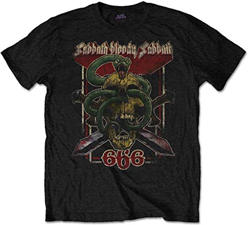 Black Sabbath 'Bloody Sabbath 666' (Black) Womens Fitted T-Shirt (Medium)