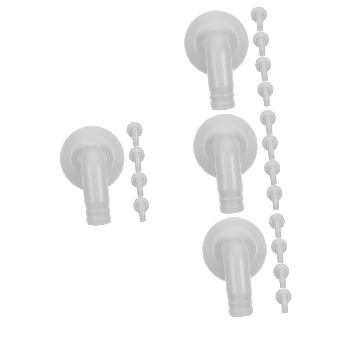 Mikikit 20pezzi Connettori Per Scarico Condizionatore Raccordi Gomito Per Adattatori Per Installazione e Resistente