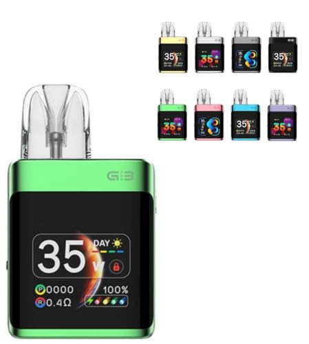 [EF Caliburn G3 Pro KOKO Pod X^[^[Lbg Jo[ W[X[v RR |bh 1250mAh 3ml U well dq^oR Vape xCv (Emerald Green)