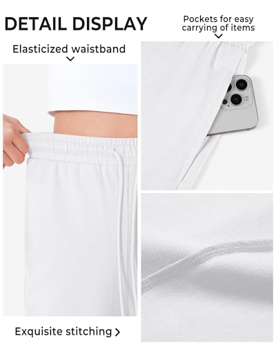 Image of BOOPH Girls Sweatpants Kids Cotton Drawstring Joggers Teen Athletic Pants | Girls Uniformt Pant with Pockets for 7-14Y
