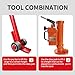 5 Ton Load Heavy Duty Hydraulic Toe Jack, 360°Rotatable Industrial Lifting Claw Jack with Hand Pump, 9