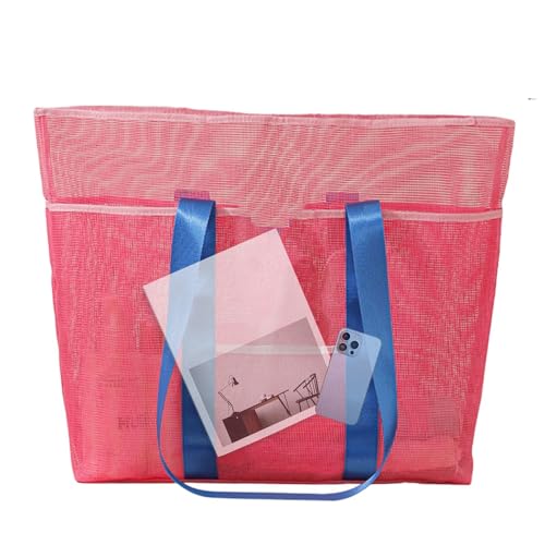 de malla de playa | de almacenamiento para traje de baño – de piscina de gran capacidad, para los amantes de la playa, vacaciones de verano, viaje en, parque acuático, camping