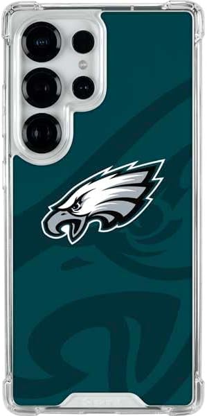 Skinit Clear Phone Case Compatible with Galaxy S25 Ultra - Officially Licensed NFL Philadelphia Eagles Super Bowl LIX Champions Design