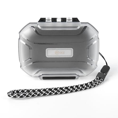 Image of CCZ Taichi Hard Shell IEM Case for KZ ZS10 Pro in Ear Monitor, Travel Portable Earbuds Case Waterproof Headphones Storage Box for Shure SE215, CCZ Melody, KBEAR KS1 KZ ZAR ZAS Earphone (Clear White)
