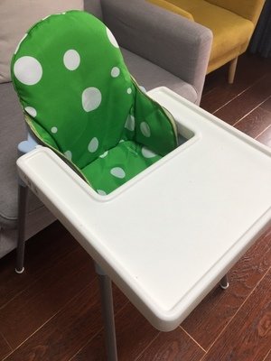 AT Seat Covers Cushion for IKEA Antilop Highchair, Washable Foldable Baby Highchair Cover IKEA Childs Chair Insert Mat Cushion(Dark Green)