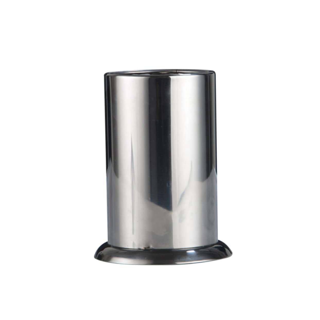 OUNONA Thickened Stainless Steel Utensil Organizer with Drain Holder for Countertop Storage and Easy to Clean Kitchen Utensil Holder