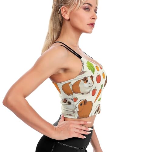 Women's Wirefree Sports Bras Quick Dry Workout Tank Tops with Pads4