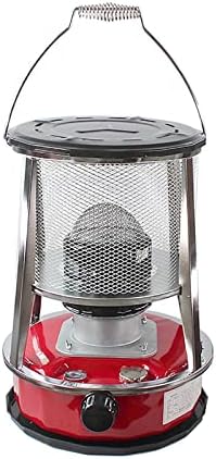 FUDAO Kerosene Stove Heater with Stove Bag Lightweight Portable Stainless Steel Oil Heater Glass Burner for Indoor Camping (Red, 46x33CM)