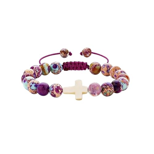 ZZRSDPI Easter Basket Stuffers for Women, Cross Charm Bracelet Easter Gifts for Womens...