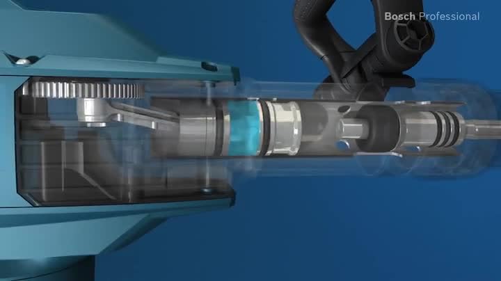 Bild 6 - Bosch Professional Schlaghammer GSH 11 VC (Leistung 1.700 Watt, mit SDS-max, 400mm, inkl. Spitzmeißel, Handwerkoffer)