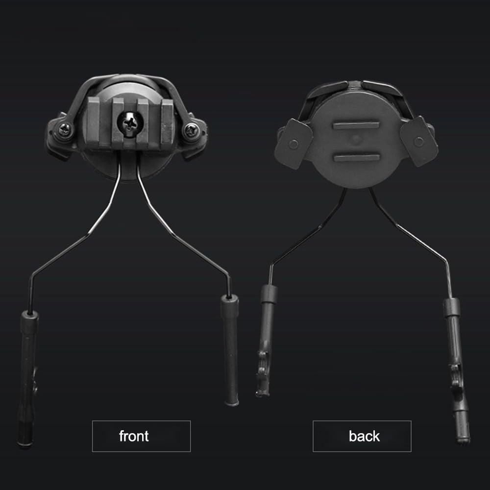 Support D'adaptateur de Casque Tactique, Support Suspension de Casque Réglable en Rotation à 360 ° Ensemble D'adaptateur de Casque pour Rails de Guidage de Casque de 19 à 21mm