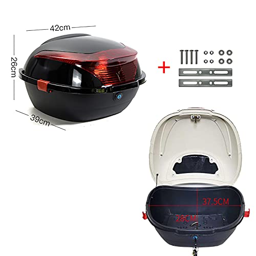 Baúl Trasero Universal con respaldo suave para casco de moto 6
