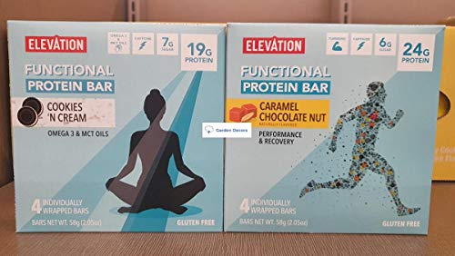 Barra Elevation Functional Protein Cookies Cream y Caramel miniatura 1