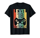 Herren 18. Geburtstag Mann Level 18 Jahre Junge 2003 Deko Geschenk T-Shirt