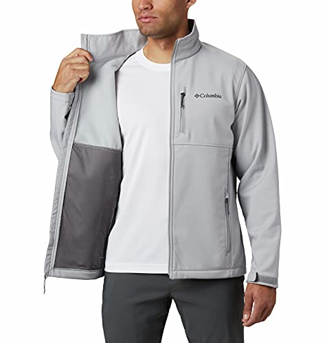 Columbia Men's Big Ascender Softshell Water And Wind Resistant Jacket Outerwear, -Columbia Grey, 3X #TOP7