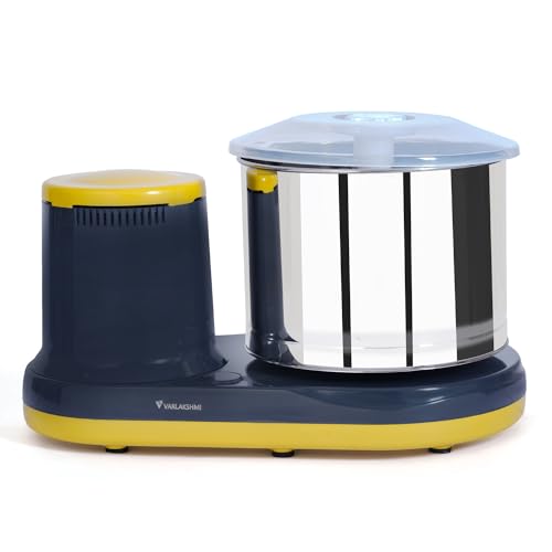 Image of Super Table Top Wet Grinder|Wet Grinder with Atta Kneader Coconut Scraper (2.5L, Yellow Grey)