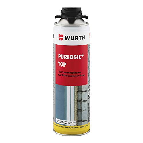5 Würth Purlogic Top 1K Pistolenschaum Betongrau Bauschaum Montageschaum 0892142
