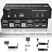 Produktbild DisplayPort HDMI Dual Monitor KVM Switch 4K@60Hz 2 in 2 Out Displayport und HDMI KVM Switch 2 Computer teilen sich 2 Monitore und ein Set aus Tastatur, Maus, 2xUSB Kabel und 1xController