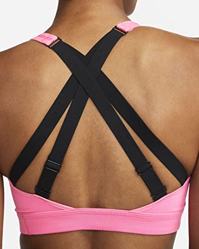 Nike Impact Strappy Womens Sports Bra Non-Padded High-Support - Pink (Small) - Image 3
