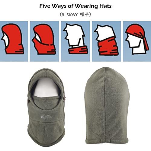 Image of TRIWONDER Kids Winter Hats Balaclava Ski Mask for Boys Girls Toddlers Windproof Adjustable Cold Weather Face Mask Neck Warmer