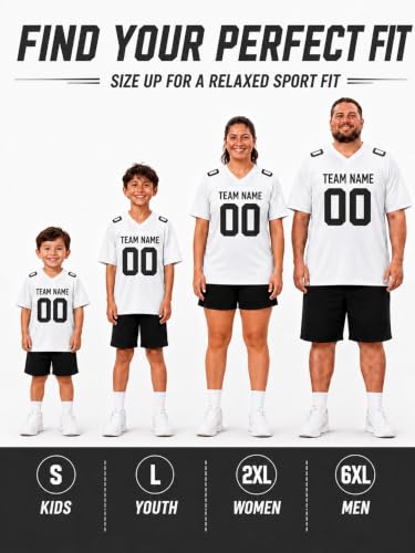 Image of Custom Replica Football Jersey with Name Number Logo