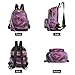 YETTASBIN Fashion Quilted Mini Backpack for Women & Girls - Rose Lightweight Casual Travel Daypack, S(8.5L)