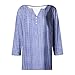 Fall Tops for Women 2025 Loose Fit Dressy Trendy V Neck Henley Shirts 3/4 Sleeve Tunic T-Shirt Cute Aesthetic Ladies Clothes Lightweight Retro Novelty Blouse Plus Size Casual Cotton Tee Summer