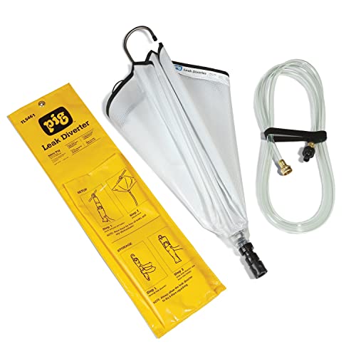 Image of PIG Roof Leak Diverter Tarp Kit - Umbrella-Style Leak Diverter - 30 inch x 30 inch - Translucent - TLS461-TR