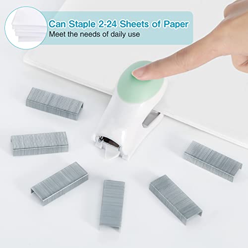 Mini Heftgerät, 3 Pack Mini Tacker Set Tacker Klein Mini Tacker Heftgerät Klein Staple Set, Manueller Tischhefter mit Heftklammern für Schulen Arbeitsplätze Familien