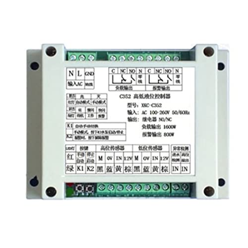 Hopbucan Non-Contact Water Level Sensor, Controller, Alarm (XKC-C352-2P), Black - Image 2