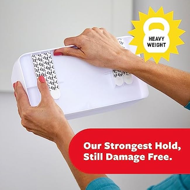 Command White Organizing Caddy 9.91 x 3.38 x 5.15 for Organizing Cleaning Supplies, 10 Lb