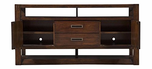 Image of APRODZ Solid Wood Strasbourg TV Stand Cabinet for Home | TV Unit for Living Room