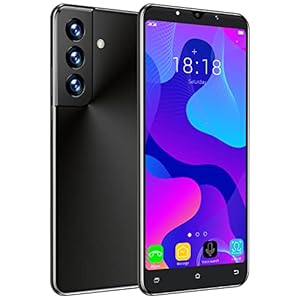 无 3G Smartphones Bon marché, 4Go /128 Go ROM,1Go RAM, Android OS, 4.5 Pouces Téléphone Mobile Pas Cher, Double SIM+Double caméra, 2000mAh Téléphone Portable,WiFi/GPS/Bluetooth (S21-Black)