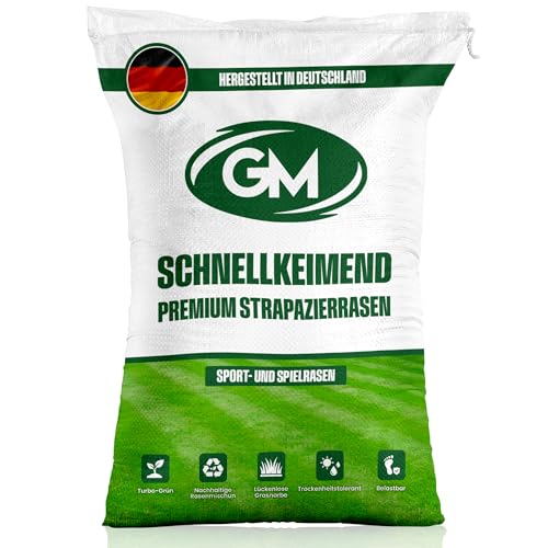 GroundMaster Allzweck-Rasensamen Schnellkeimend - Schnellwachsender Garten Spiel und Sport Rasensamen Trockenresistent Ideal als Neu-Rasensaat oder als Reparatur Rasen Nachsaat - (5 kg = 200 m)