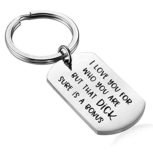 CERSLIMO Boyfriend Keychain Funny Valentines Gifts for Him